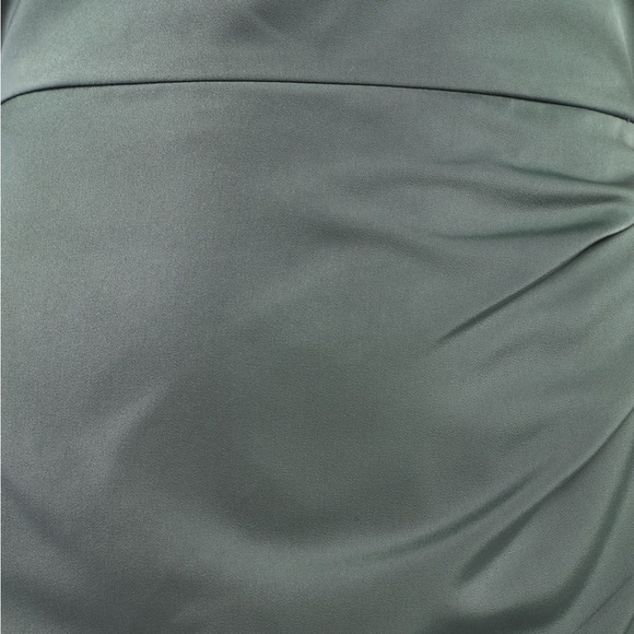 Lulus One Shoulder mini dress (sage green) - Picture 4 of 5